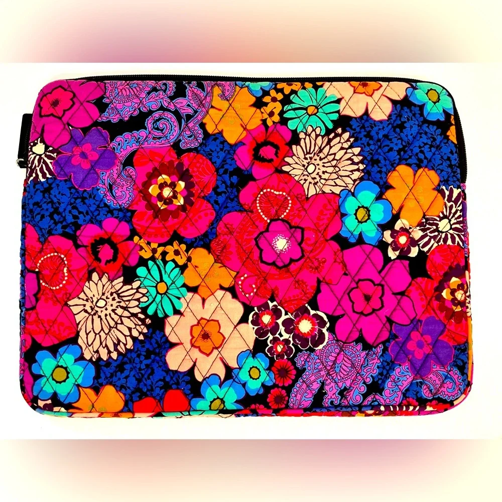 Vera Bradley Floral e-Reader Tablet I Pad Sleeve Case Cover Zip